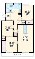 コーポ三美の間取り