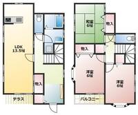 静岡県浜松市中央区佐鳴台4(一戸建)の賃貸物件の間取り