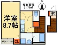 千葉県流山市大字西平井(アパート)の賃貸物件の間取り