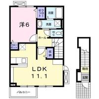茨城県日立市東滑川町1(アパート)の賃貸物件の間取り
