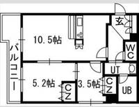 北海道札幌市中央区北六条西19(マンション)の賃貸物件の間取り