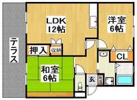 大阪府富田林市五軒家2(アパート)の賃貸物件の間取り