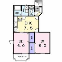 群馬県前橋市上小出町3(アパート)の賃貸物件の間取り