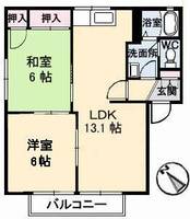 広島県広島市安芸区矢野南3(アパート)の賃貸物件の間取り