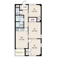 栃木県栃木市大平町西野田(マンション)の賃貸物件の間取り