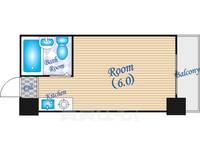 大阪府大阪市北区長柄西2(マンション)の賃貸物件の間取り