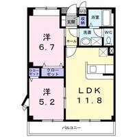 新潟県妙高市高柳1(アパート)の賃貸物件の間取り