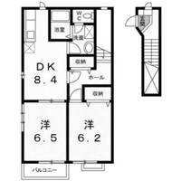 群馬県館林市西美園町(アパート)の賃貸物件の間取り