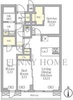 東京都目黒区中根1(マンション)の賃貸物件の間取り