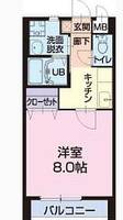 愛知県東海市名和町二反表(アパート)の賃貸物件の間取り