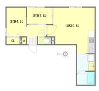 東京都大田区大森西5(マンション)の賃貸物件の間取り