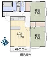 宮城県仙台市泉区七北田字東裏(アパート)の賃貸物件の間取り