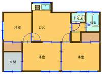 茨城県石岡市府中4(一戸建)の賃貸物件の間取り