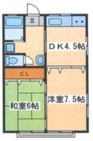 神奈川県秦野市曽屋2(アパート)の賃貸物件の間取り
