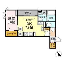 東京都三鷹市中原1(アパート)の賃貸物件の間取り