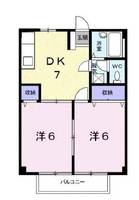 シテイハイツやまやすの間取り