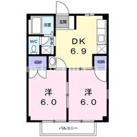 熊本県熊本市東区湖東3(アパート)の賃貸物件の間取り