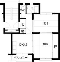名島500棟の間取り