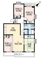 UR平城左京の間取り