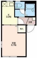 長野県松本市横田2(アパート)の賃貸物件の間取り