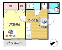クレールOKUの間取り