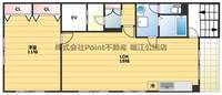 大阪府大阪市西区南堀江2(マンション)の賃貸物件の間取り