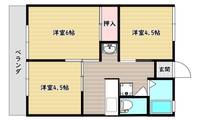 コーポ池 Cの間取り