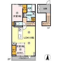 ・フレア A棟の間取り