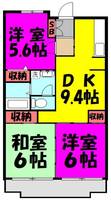 アムール千間台の間取り