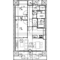 愛知県名古屋市熱田区六番2(マンション)の賃貸物件の間取り