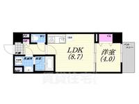 兵庫県西宮市与古道町(マンション)の賃貸物件の間取り