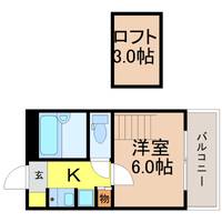 愛知県名古屋市熱田区三番町(アパート)の賃貸物件の間取り