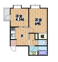 神奈川県川崎市川崎区伊勢町(マンション)の賃貸物件の間取り