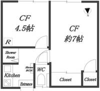 東京都北区赤羽西3(アパート)の賃貸物件の間取り