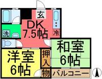 ローズハイム寿々木の間取り