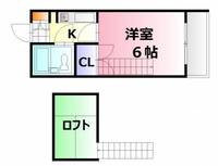 広島県広島市中区広瀬町(マンション)の賃貸物件の間取り