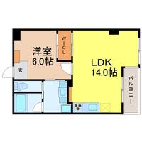 愛知県名古屋市中村区黄金通3(マンション)の賃貸物件の間取り