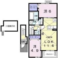 エクセレントカーサIII A棟の間取り