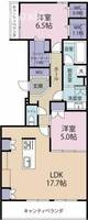 東京都港区東麻布2(マンション)の賃貸物件の間取り