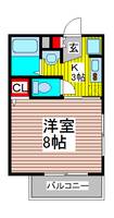 Aube鳩ヶ谷本町の間取り