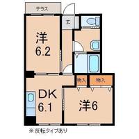 アムールNAGAIの間取り