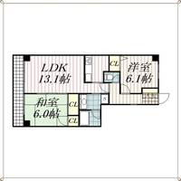 千葉県千葉市中央区出洲港(マンション)の賃貸物件の間取り
