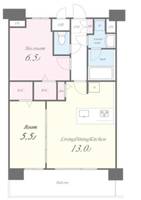 東京都江東区東陽3(マンション)の賃貸物件の間取り