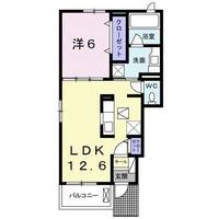 埼玉県東松山市小松原町(アパート)の賃貸物件の間取り