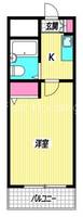 東京都中野区本町3(マンション)の賃貸物件の間取り