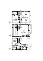 神奈川県川崎市中原区下小田中3(一戸建)の賃貸物件の間取り