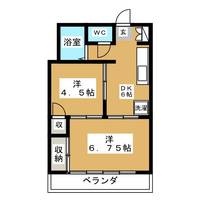 東京都中野区沼袋2(マンション)の賃貸物件の間取り