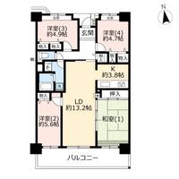 URコンフォール上倉田の間取り