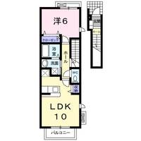愛知県名古屋市南区戸部町2(アパート)の賃貸物件の間取り