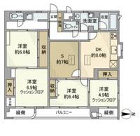 東京都台東区松が谷4(マンション)の賃貸物件の間取り